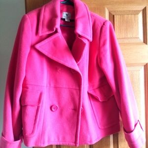 Pink XL Worthington Peacoat